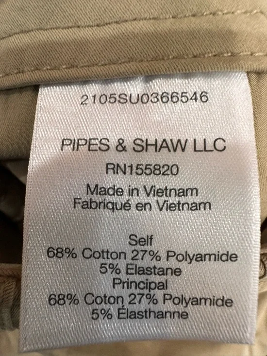 Veronica Beard Tan Utility Cotton Pants with Waist Tie size 4 - Picture 5 of 5